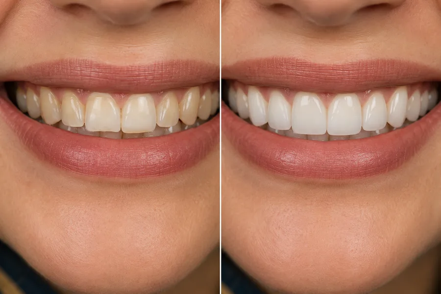 Natuurlijk resultaat na een esthetische tandheelkundige behandeling